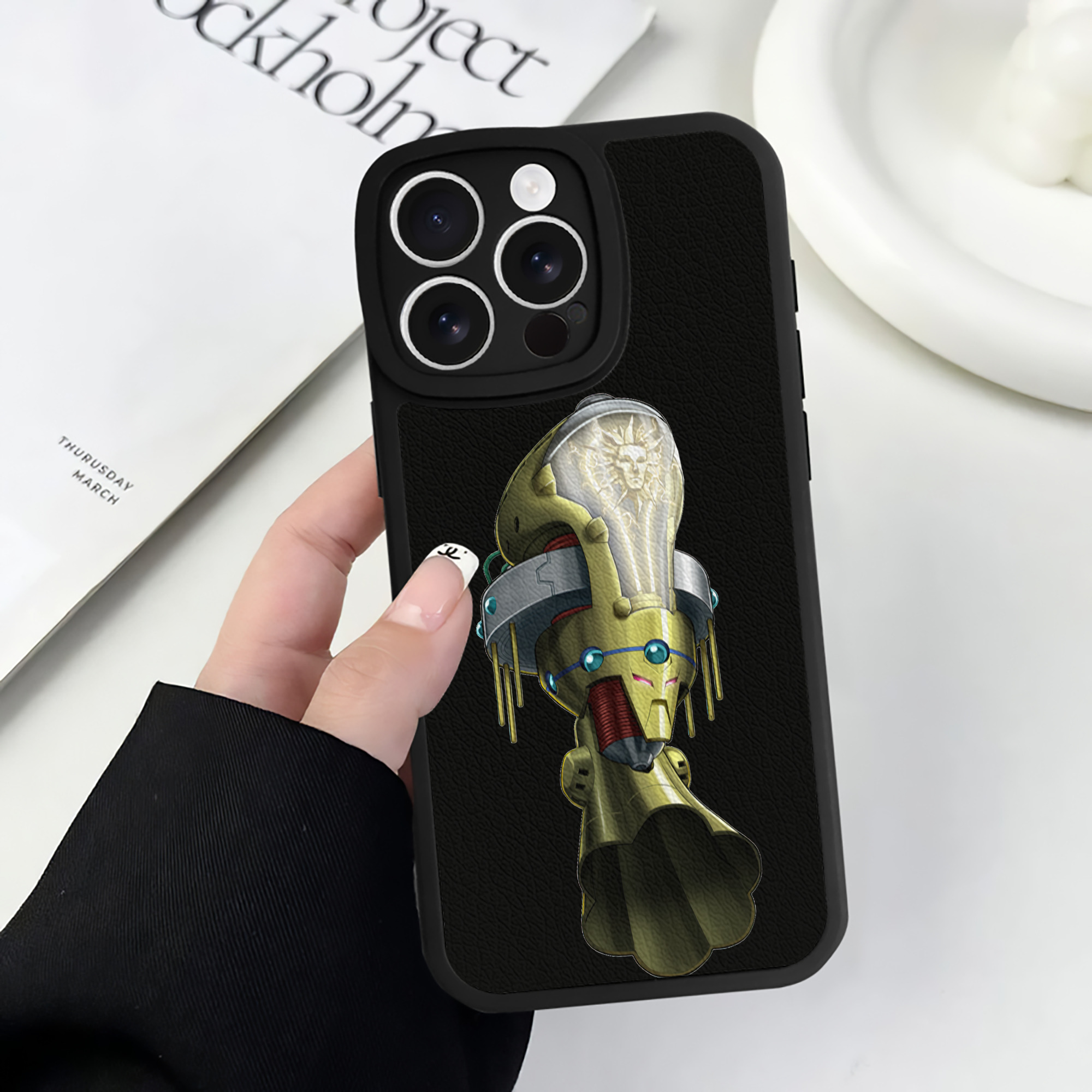 （画像用） 遊☆戯☆王 Yu-Gi-Oh! 【iPhone 16シリーズ対応】シリコンスマホケース（レザー調） 材質：シリコン